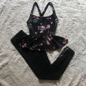 Forever 21 | Black Leggings with Studs and Zippers